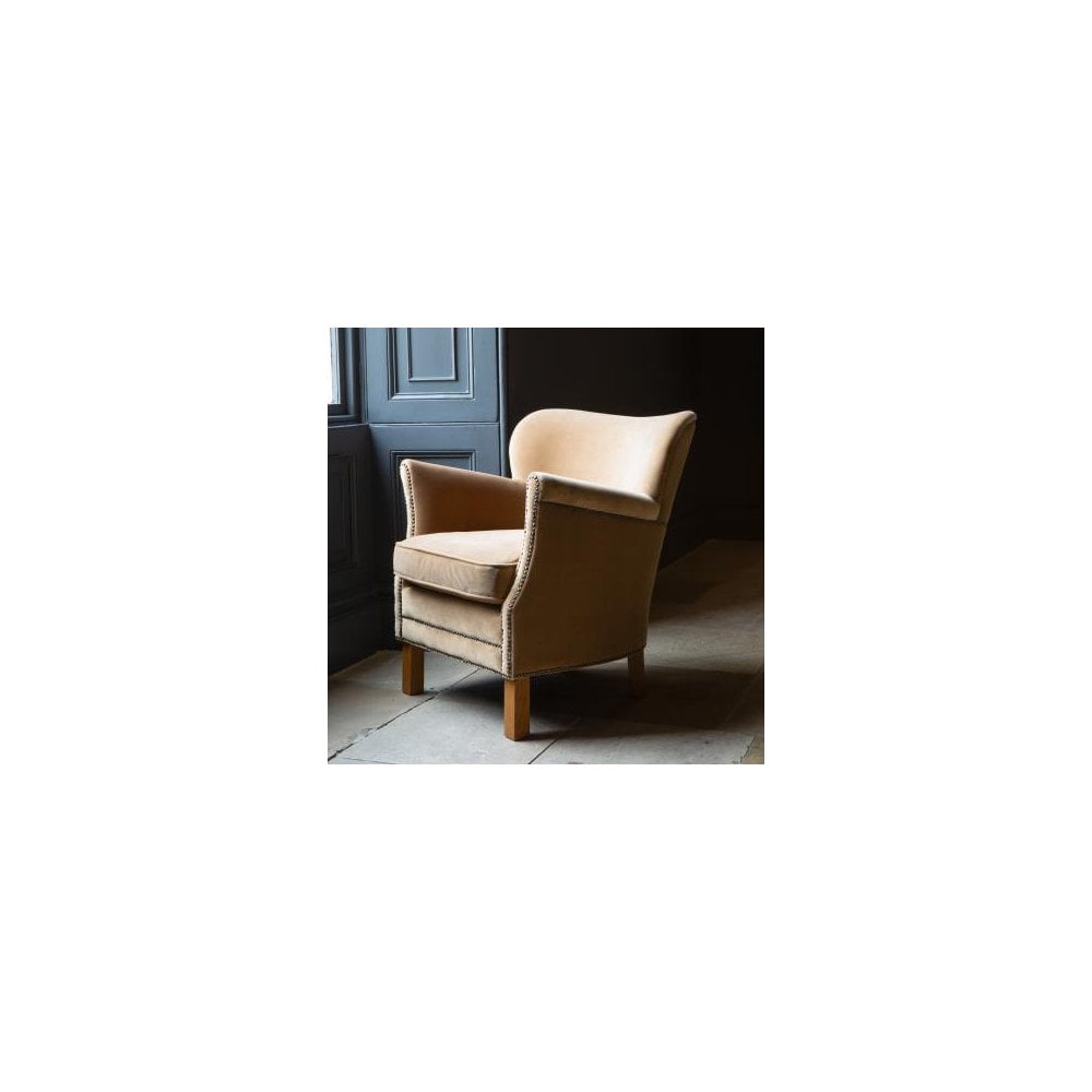 Dean Chair in Butterscotch Velvet Grade Fabric