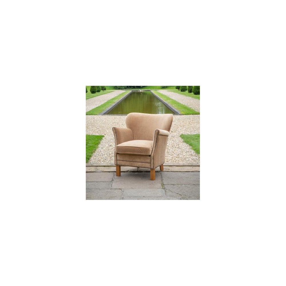 Dean Chair in Butterscotch Velvet Grade Fabric