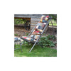 Ely Studio Chair (Gunmetal frame with mixed patchwork leather cover)