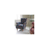 Westminster Armchair in printed Blue Velvet