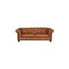 Gotti Club 3 Seater - Fast Track (Brown Tan Leather)