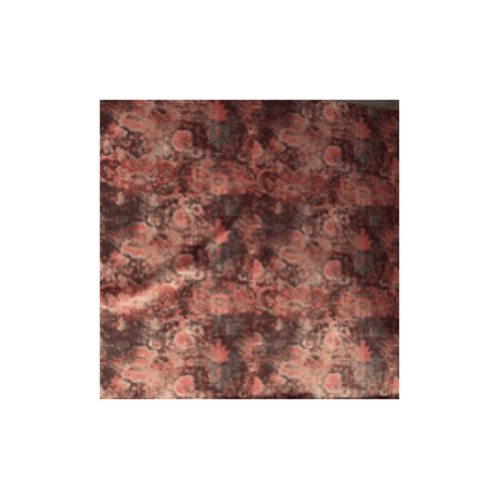 Westminster Footstool in printed Coral Velvet (New 2024)