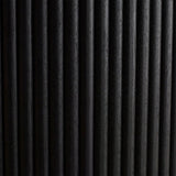 Louis Black Fluted Round Dining Table