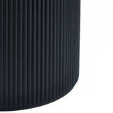 Louis Black Fluted Round Dining Table
