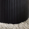 Louis Black Fluted Round Coffee Table