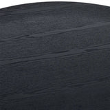 Louis Black Fluted Round Coffee Table