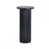 Louis Black Fluted Drinks Table