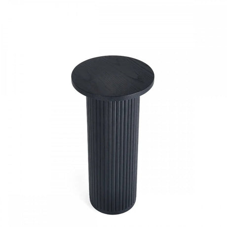 Louis Black Fluted Drinks Table