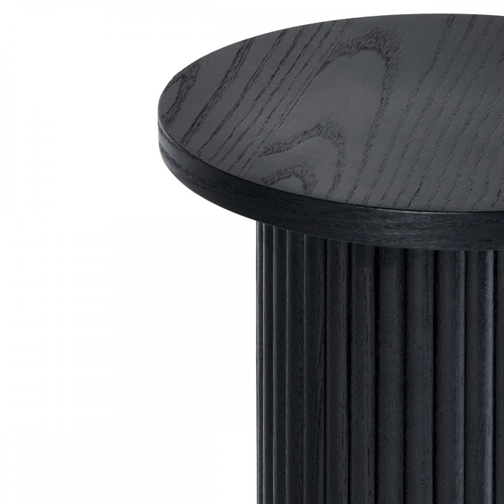 Louis Black Fluted Drinks Table