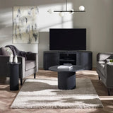 Louis Black Fluted Drinks Table
