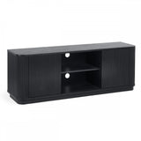 Louis Black Fluted Tv Unit