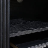 Louis Black Fluted Tv Unit