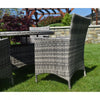 5 Piece Dark Rattan Dining Set