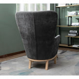 Chair + Footstool 1986 Dark Grey
