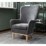 Chair + Footstool 1986 Dark Grey
