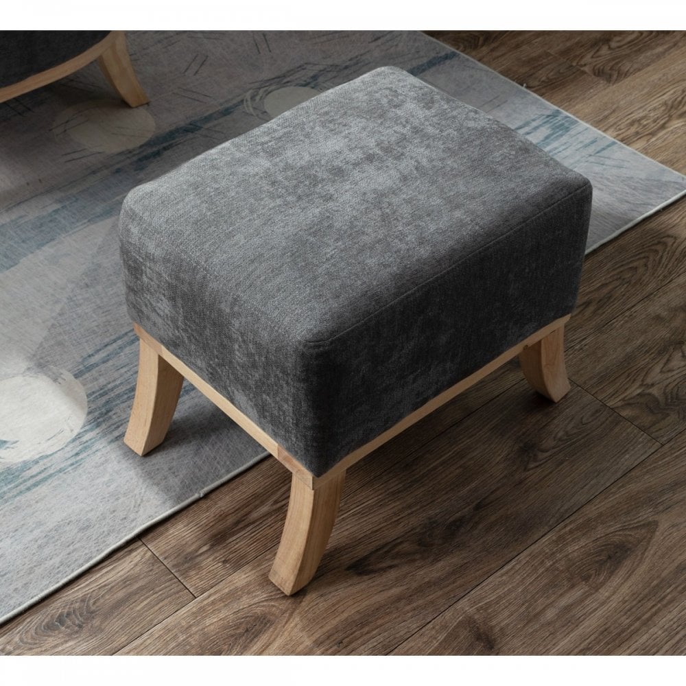 Chair + Footstool 1986 Dark Grey