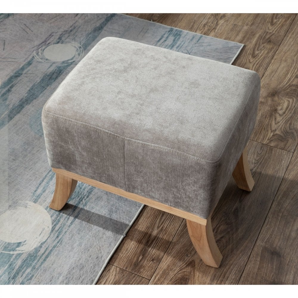Chair + Footstool 1986 Light Grey