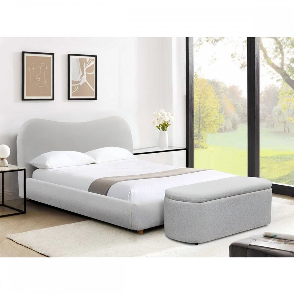 Donegal Grey Ottoman