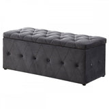 Grey and Button Blanket Box
