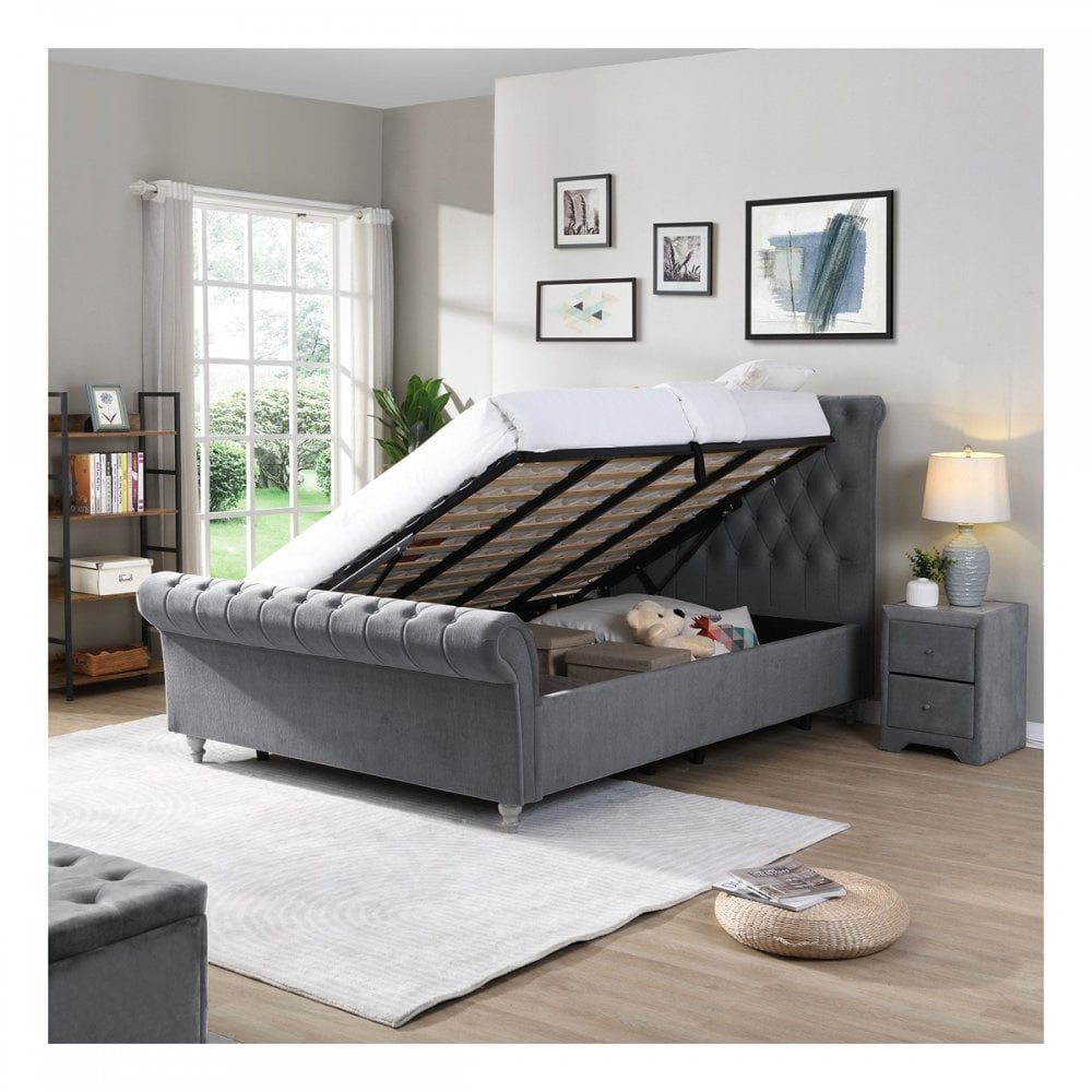 Kilkenny Grey Side Gas-Lift Bed