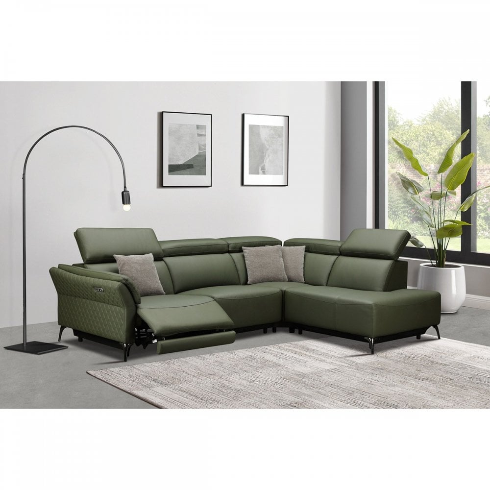 Milan Electric Corner Suite (Forest Green)