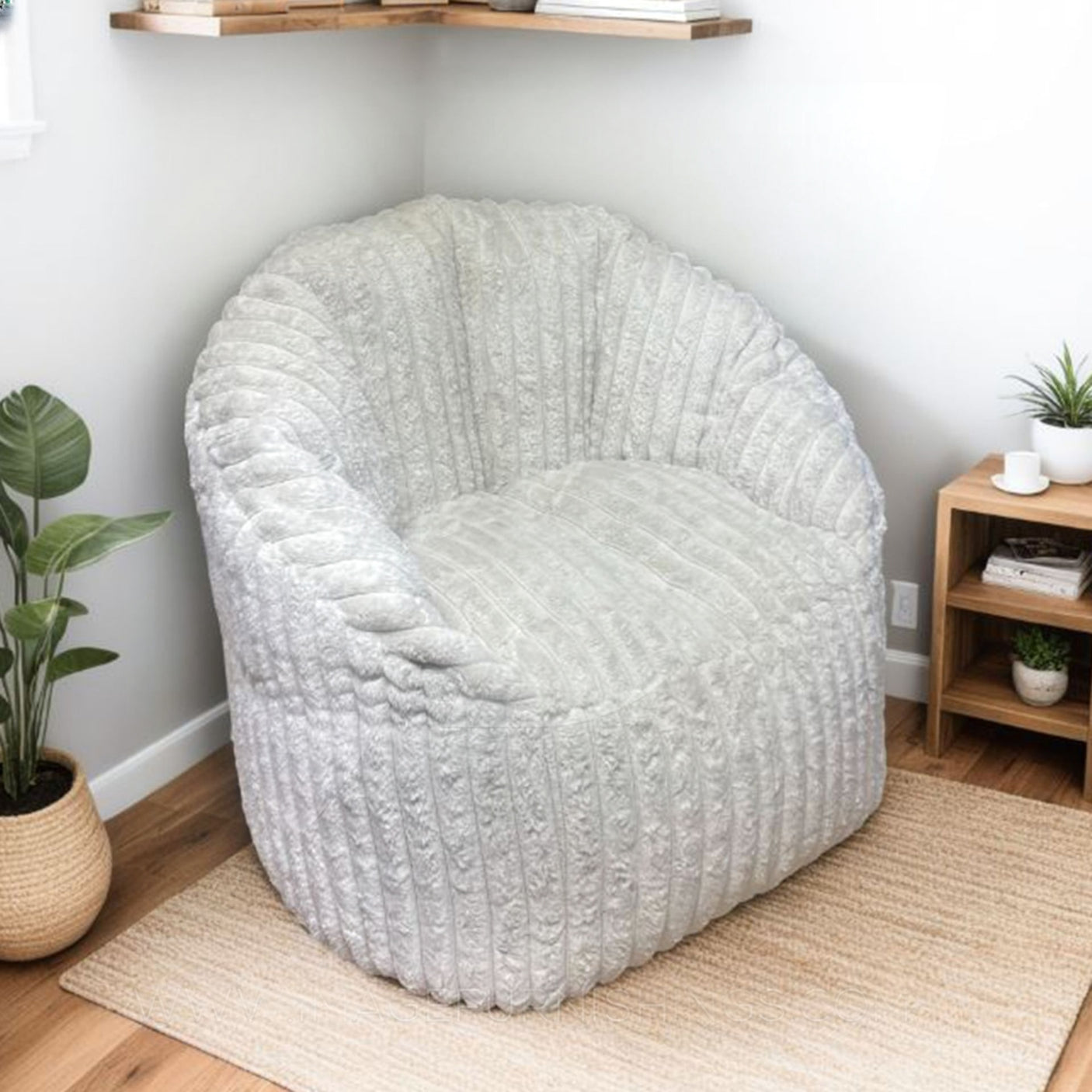 Snug Milano Cord Bean Bag Beige
