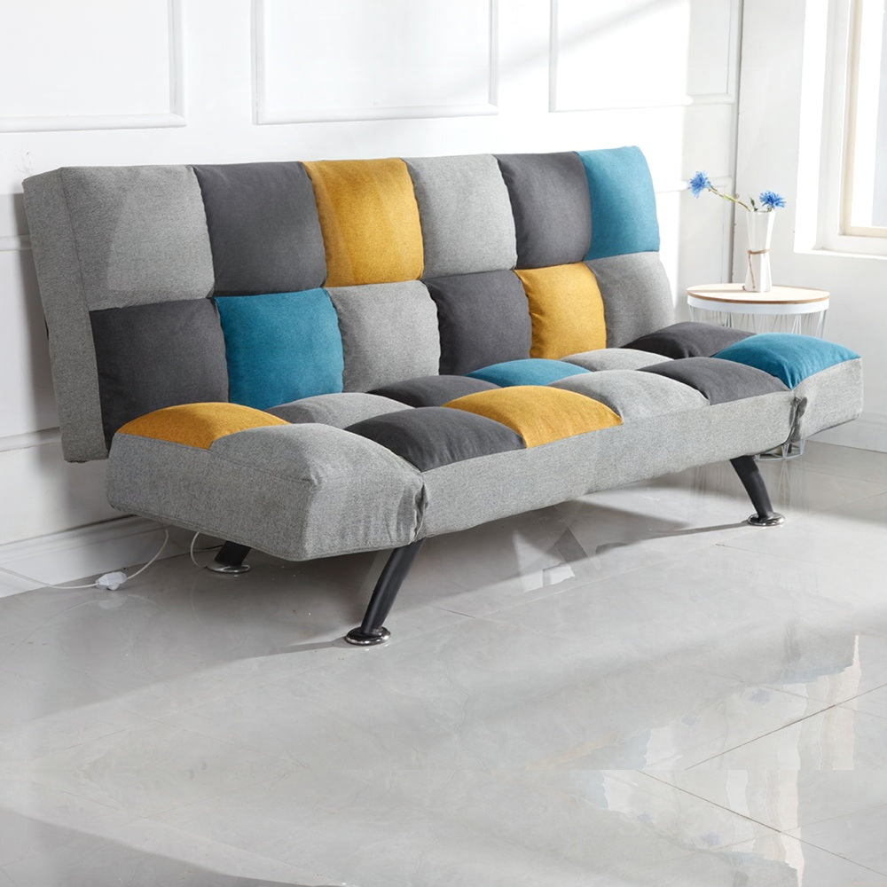 Boston Yellow/ Blue Patchwork