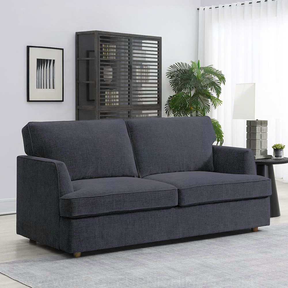 Felix Sofa Bed Dark Grey w/Hinged Drop Back