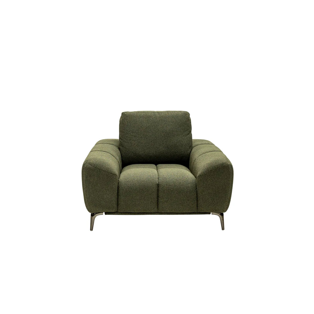 Hallie Fabric Armchair - Green