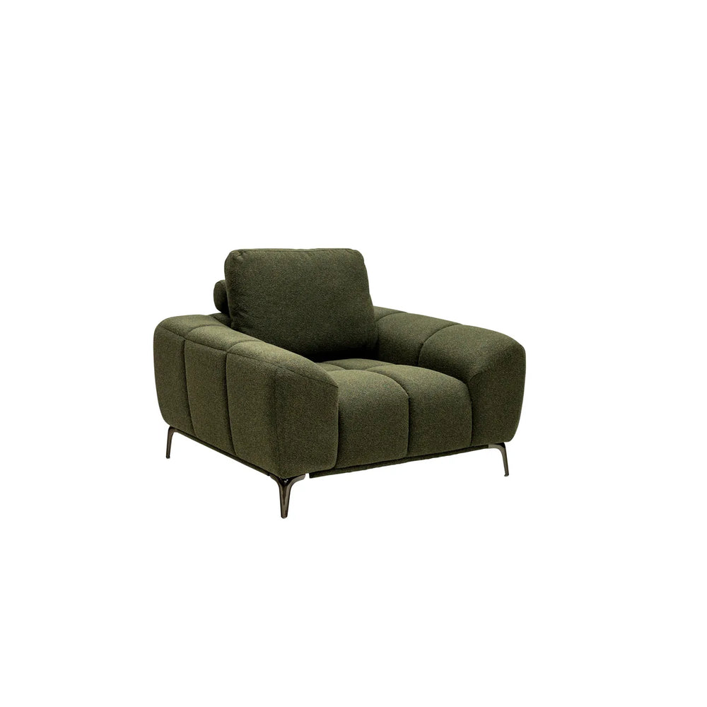 Hallie Fabric Armchair - Green