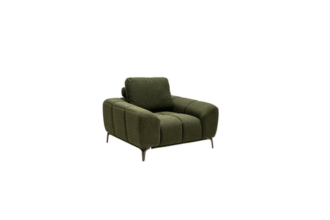 Hallie Fabric Armchair - Green
