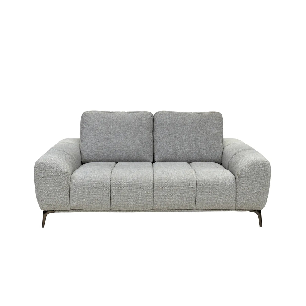 Hallie Fabric 2 Seater - Grey Weave