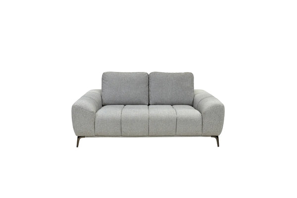 Hallie Fabric 2 Seater - Grey Weave
