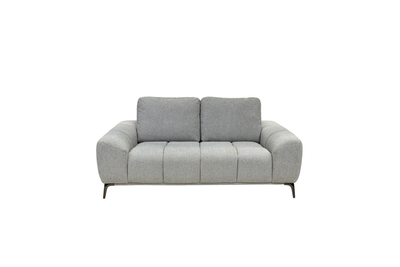 Hallie Fabric 2 Seater - Grey Weave