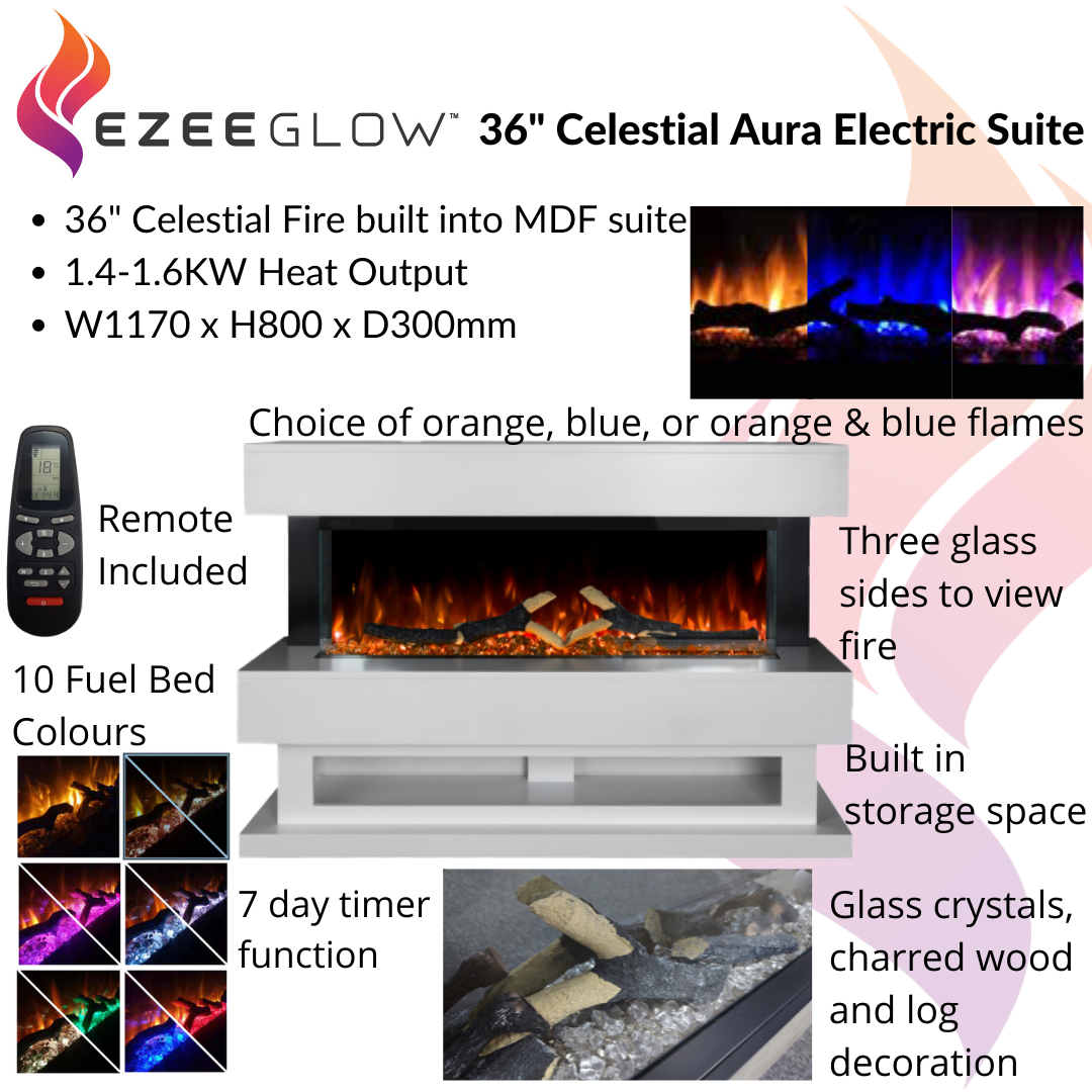 Ezee Glow 36" Celestial Aura Electric Suite Kit