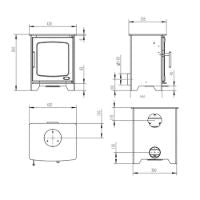 Hazelwood Compact 5kW Wood Burning (Eco) -  - 105-855421