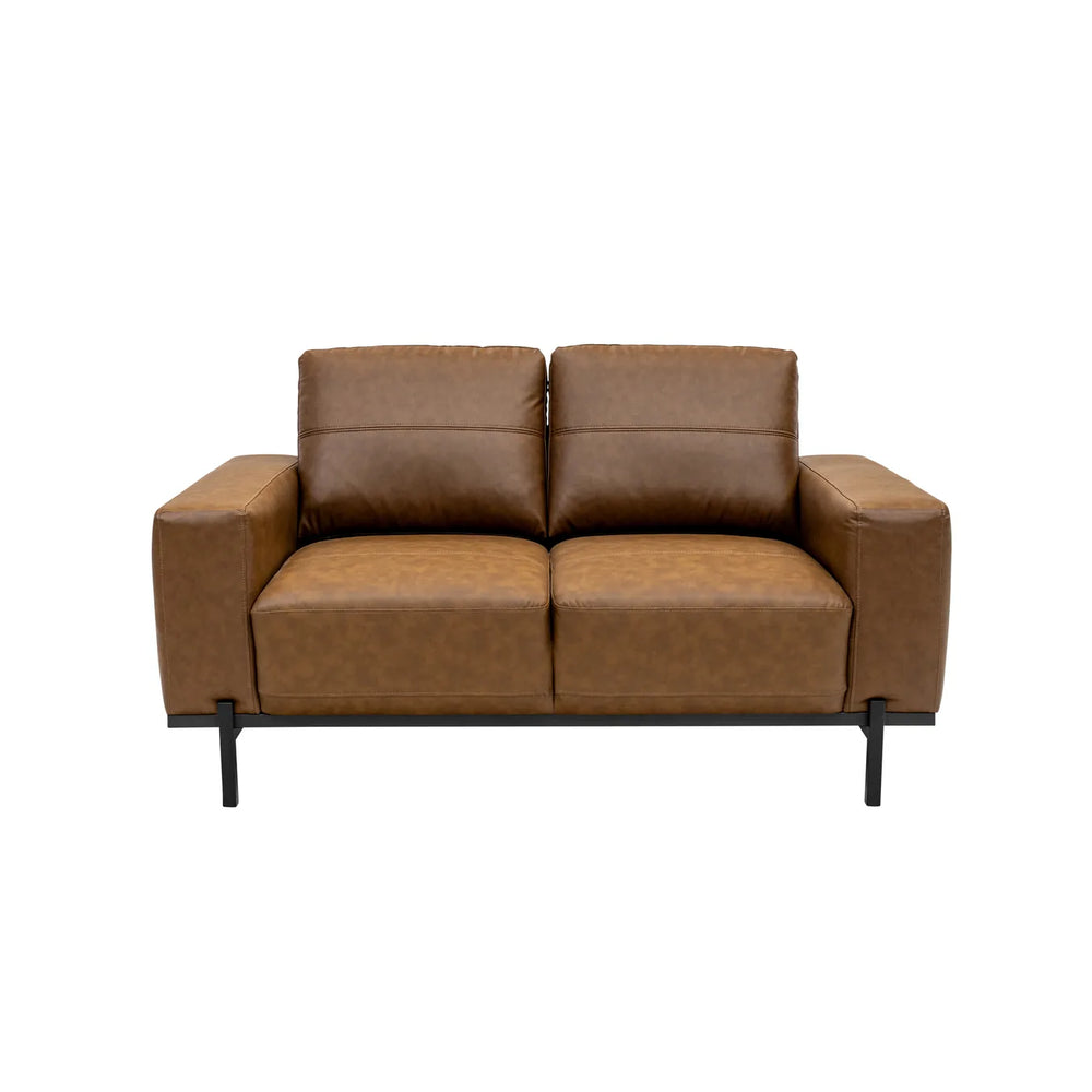 Remi Pu 2 Seater - Aged Tan