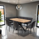 Elegant 1.6m Medium Oak Veneer Dining Table for Stylish Dining Rooms