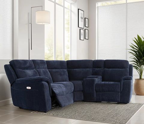 Havana Fabric Modular Electric Recliner Corner Sofa