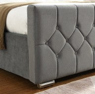 Galway Grey Bed - 4FT - W 132 X H 120 X L 213 - GALWAYGREYBED