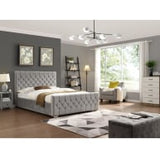 Galway Silver Bed - 4FT - W 132 X H 120 X L 213 - GALWAYSILVERBED