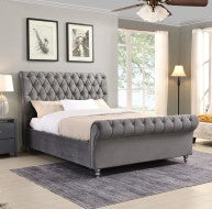 Kilkenny Grey Bed - 4FT6 - W 148 X H 135 X L 239 - KILKENNYGREYBED