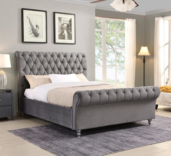 Kilkenny Grey Bed - 4FT6 - W 148 X H 135 X L 239 - KILKENNYGREYBED