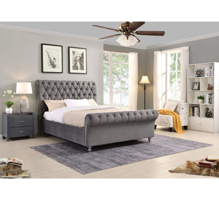 Kilkenny Grey Bed - 5FT - W 165 X H 135 X L 248 - KILKENNYGREYBED