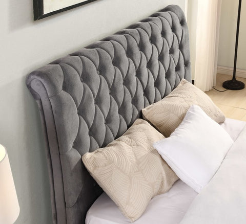 Kilkenny Grey Bed - 6FT - W 193 X H 135 X L 248 - KILKENNYGREYBED