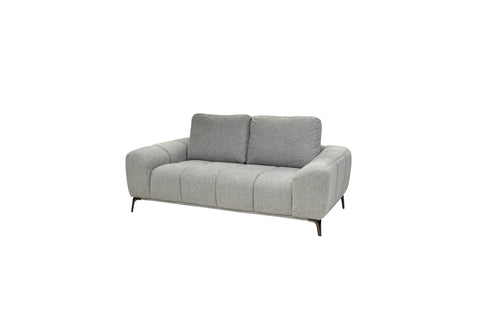 Hallie Fabric 2 Seater - Grey Weave