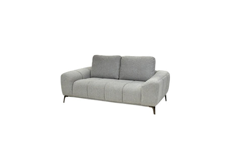 Hallie Fabric 2 Seater - Grey Weave