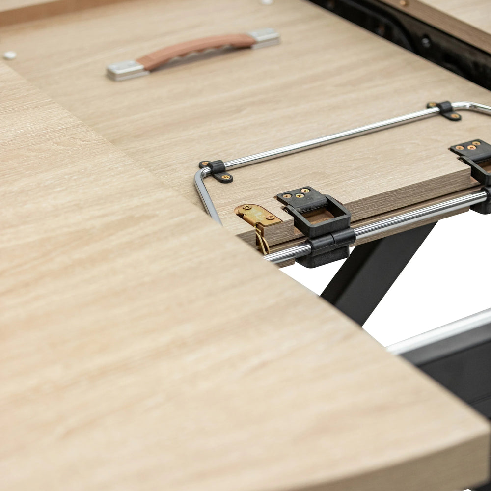 Light Oak Round Extending Dining Table - 1.2m to 1.6m Capacity