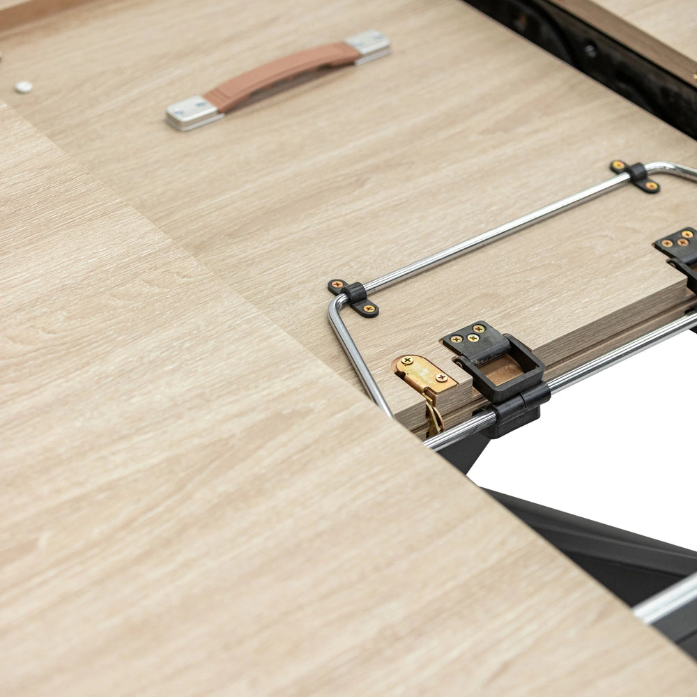 Light Oak Round Extending Dining Table - 1.2m to 1.6m Capacity