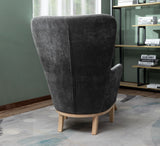Chair + Footstool 1986 Dark Grey - Chair+Footstool1986DarkGrey